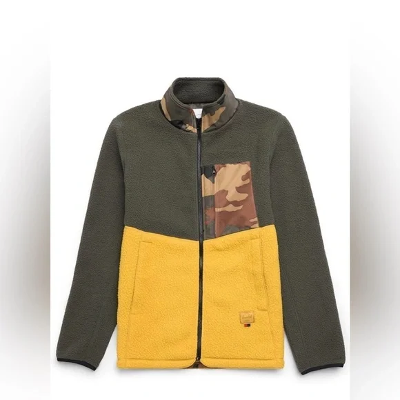 Herschel  men’s zip up teddy sweater size large - Picture 2 of 8